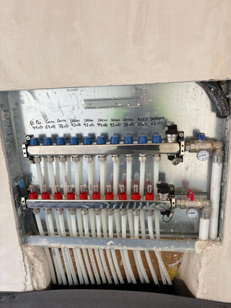 instalación de suelo radiante frío y calor en vivienda